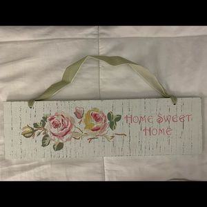 NEW Shabby Chic Home Sweet Home Wooden Plaque